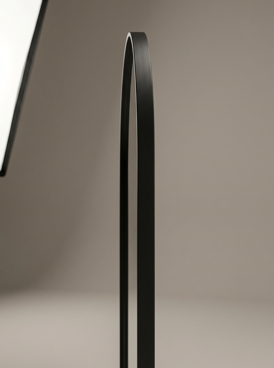 Maison Arch Floor Mirror – Black Frame