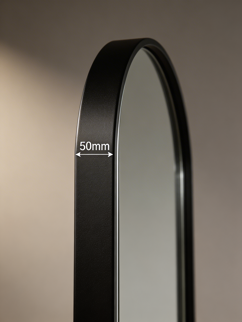 Maison Arch Floor Mirror – Black Frame