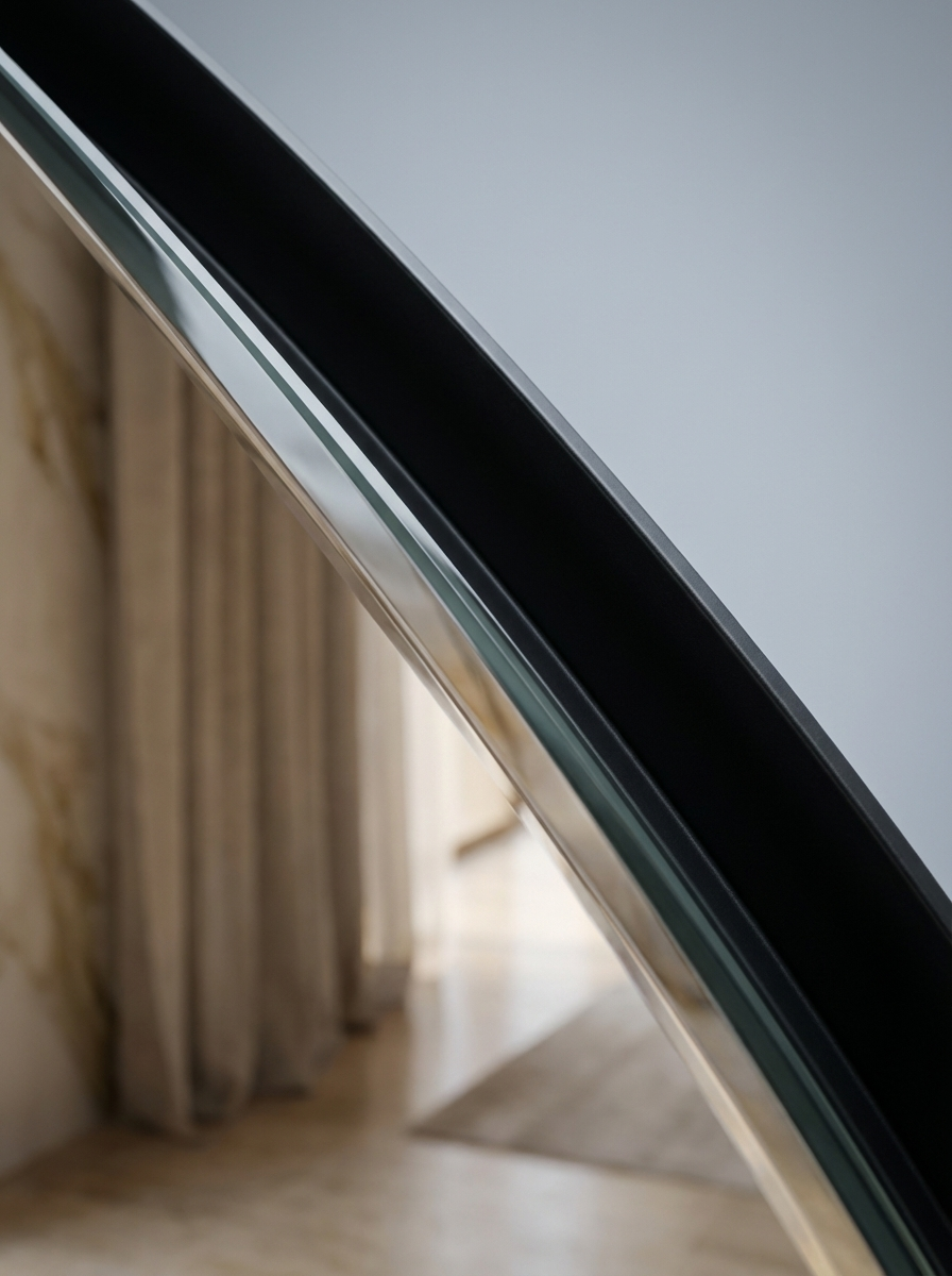 Maison Arch Floor Mirror – Black Frame