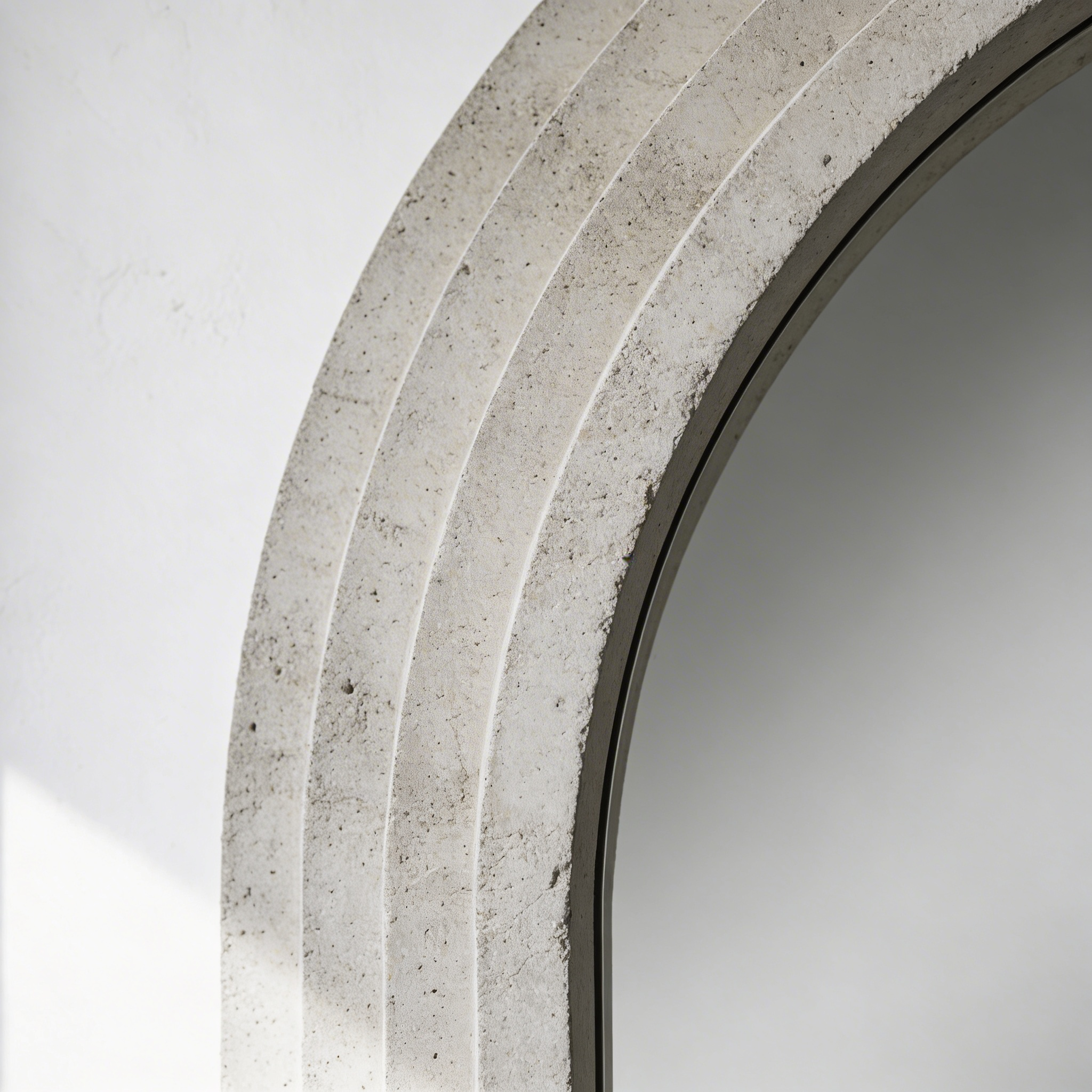 Brut Arch Floor Mirror – Concrete
